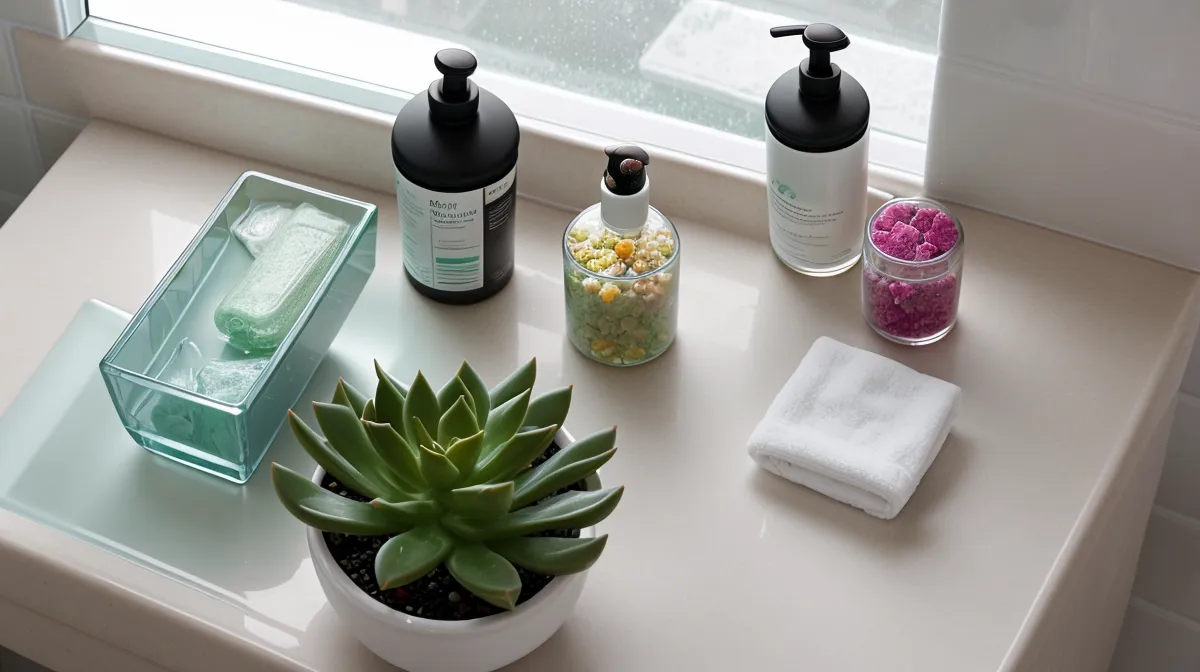 Prebiotic and probiotic supplement bottles lined up for a gut-skin axis comparison test for adult acne