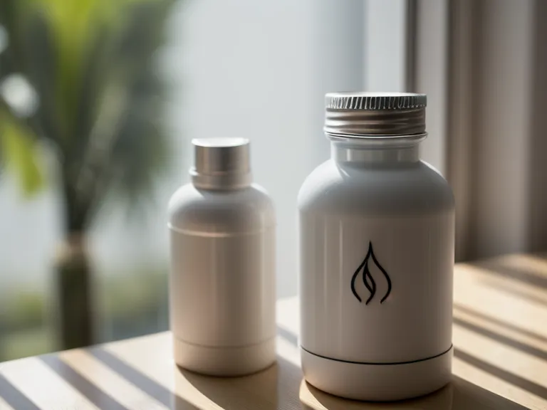 Close-up of a probiotic supplement bottle on a bathroom shelf during probiotic testing for adult acne