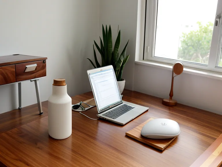 A bottle of PrimeBiome on a designer's desk next to a Pantone swatch book.